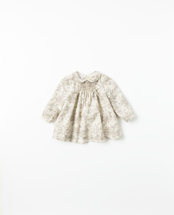 Zara baby dress Tan